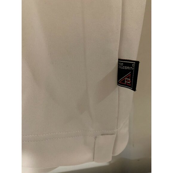 POLO GOLF SHIRT by‎ GOLFKNICKER.COM MEN'S Sz L White Pro Celebrity - Picture 5 of 8